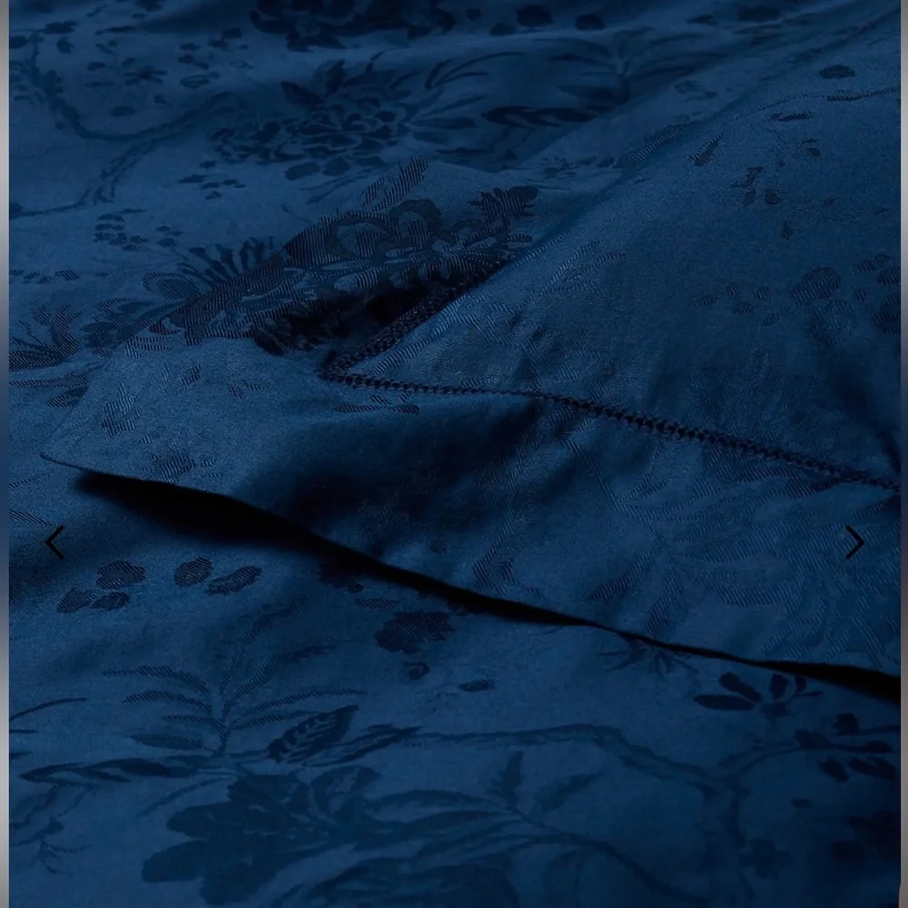 NWT Ralph Lauren Home‎ Bethany Jacquard Full/ Queen Duvet Cover in Polo Navy